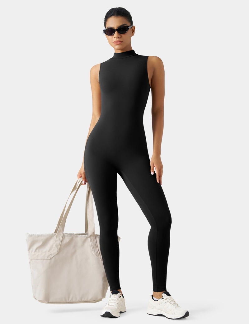 speerise Spandex Bodysuit for Women Zip Sleeveless Unitard Bodycon Jumpsuits Leotard for Costume - Image 5
